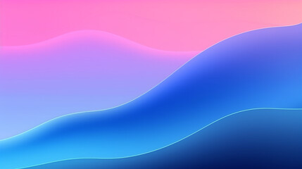 Fototapeta premium Blue orange red color change gradient lines and waves, AI-Generated illustration, business background presentation backdrop for slides