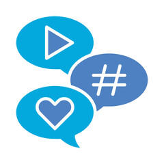 Fototapeta premium Social Media Icon