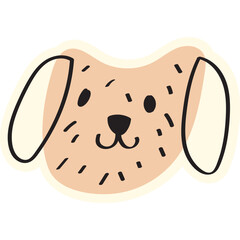 Where's My Dog ?. Set of cute dog cartoon character design.