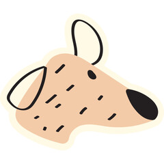 Where's My Dog ?. Set of cute dog cartoon character design.