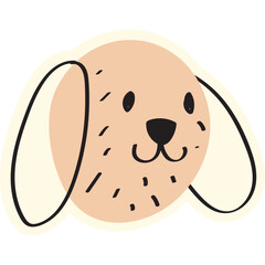 Where's My Dog ?. Set of cute dog cartoon character design.