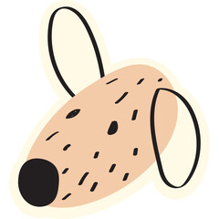 Where's My Dog ?. Set of cute dog cartoon character design.