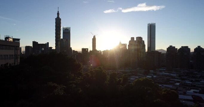 The view of Taipei city.