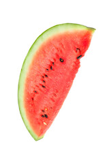 Piece of fresh watermelon on white background