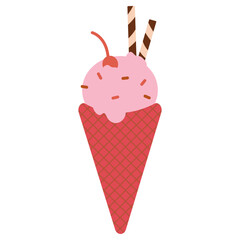 hand drawn ice cream collection