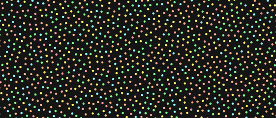 Colorful hand drawn perfect random stipple dots pattern 