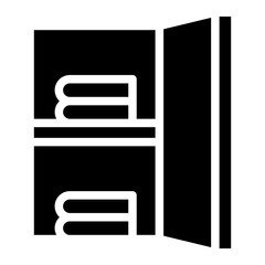 folded clothes glyph 