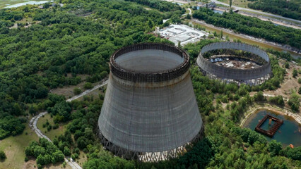 elektrownia jądrowa czarnobyl konstrukcja przemysł - obrazy, fototapety, plakaty
