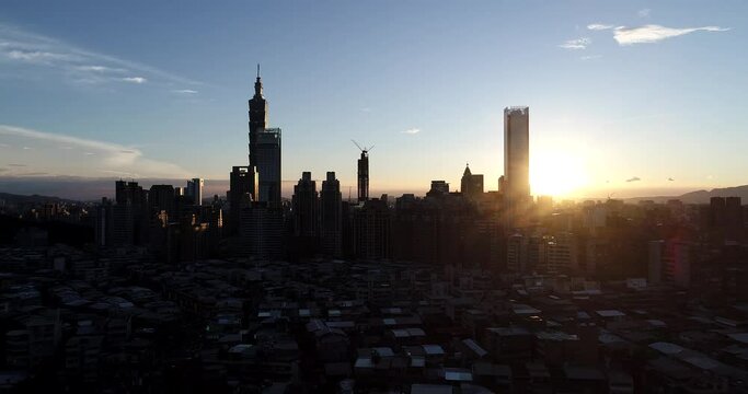 The view of Taipei city.