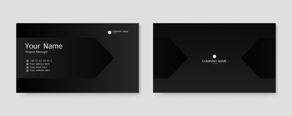 gradient abstract business card