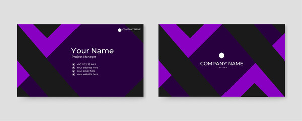 gradient abstract business card