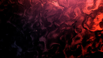 Fototapeta premium red dark shaded organic lines relievo - abstract 3D illustration