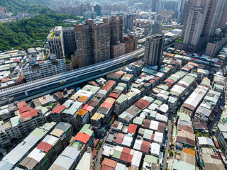 Top view of Taipei city