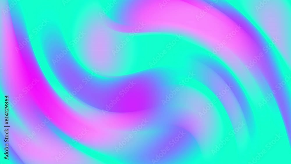 Wall mural abstract color gradient background with liquid style waves featured violet and blue. seamless loopin