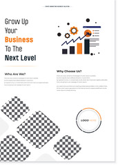 Digital marketing service flyer design