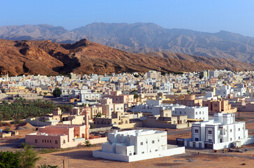 Scenic view of the city of Qurayyat. Sultanate of Oman