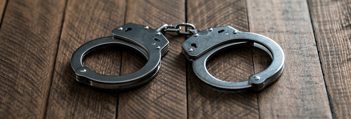 handcuffs on table