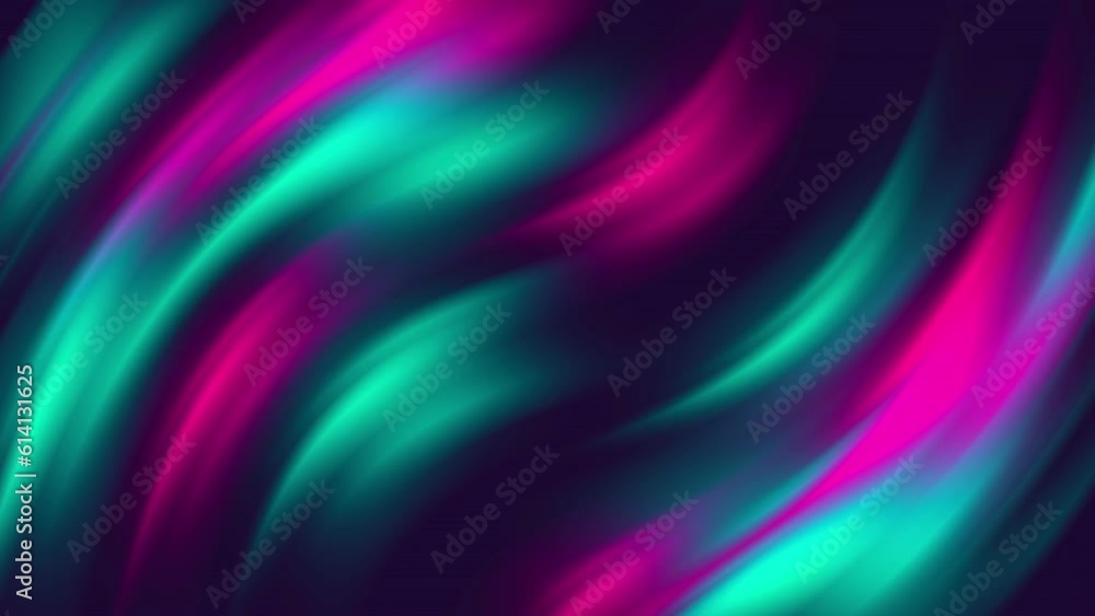Wall mural abstract color gradient background with liquid style waves featured violet and blue. seamless loopin