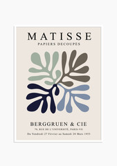 Contains Abstract Art Set in Matisse style, Decorative Modern Art, Vector illustration poster. Collection for trendy floral decoration and creative art. minimal aesthetic modern art.