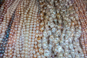 Loads of cultured pearls in bulk
