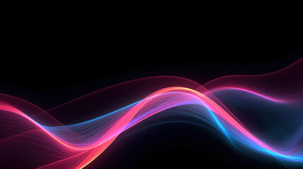 Abstract neon lines for background or wallpaper
