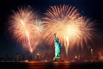 fourth of july fireworks background