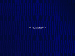 Premium background design with dark blue luxury motif. Vector horizontal template, for digital lux business banners, contemporary formal invitations, luxury vouchers, gift certificates, etc.