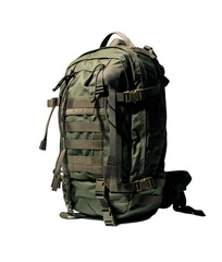 Travel Backpack on a Transparent Background. Generative AI