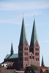 Fototapeta na wymiar Beautiful Church of St. Mary - Hanseatic City of Lübeck (Luebeck) – Germany