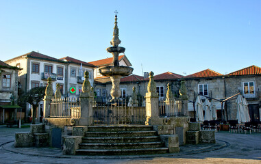 Renaissance Fountain in Caminha, Portugal