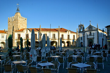 Naklejka premium Town Hall in Caminha, Portugal