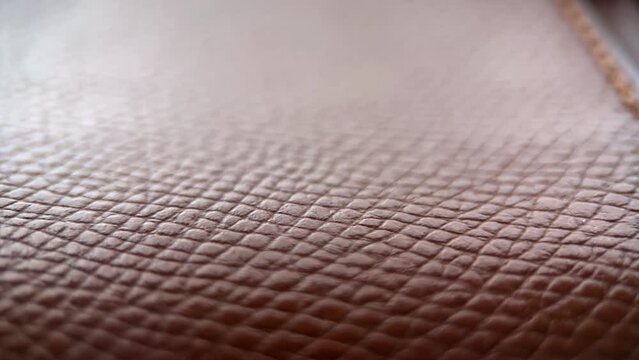 Macro Texture Brown Leather Bags Slider Shot