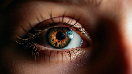 Fototapeta premium Close-up of the eye, professional studio photo