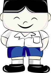 school children going to school