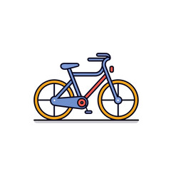Obraz premium Minimalist Bicycle Illustration on White Background.