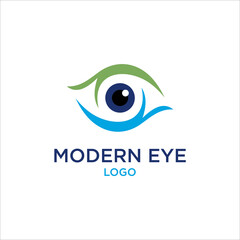 Obraz premium eye modern logo vector template