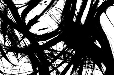 Naklejka premium Abstract background. Monochrome texture. Image includes a effect the black and white tones