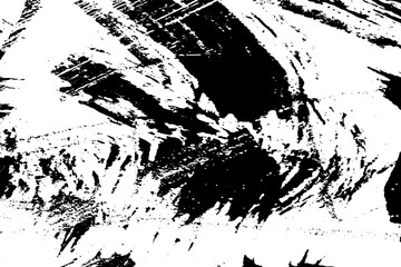 Grunge black and white vector texture. Monochrome dirty background. Abstract worn surface