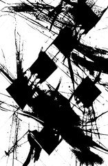 Black and white grunge texture. Abstract vertical background