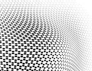 The halftone texture is black and white. A chaotic pattern of dots. Background for business cards, websites, catalogs