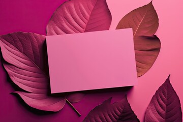 Creative layout made of tropical leaves. Flat lay