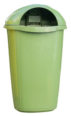 plastic trash waste container isolated