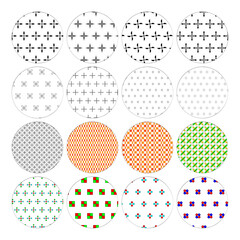 Set Of Seamless Geometric Patterns