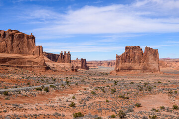 Fototapeta premium Landscape photograph taken in Arches National Park in Utah.