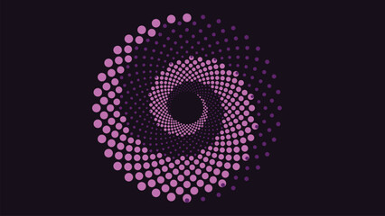 Abstract background with circles in pink and purple color.