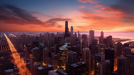 Weave a story with chicago's captivating skyline