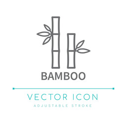 Bamboo Line Icon