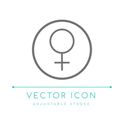 Female Symbol Line Icon