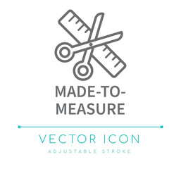 Made-To-Measure Line Icon