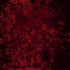 Grunge background is red. Abstract scratched texture. Vector graffiti